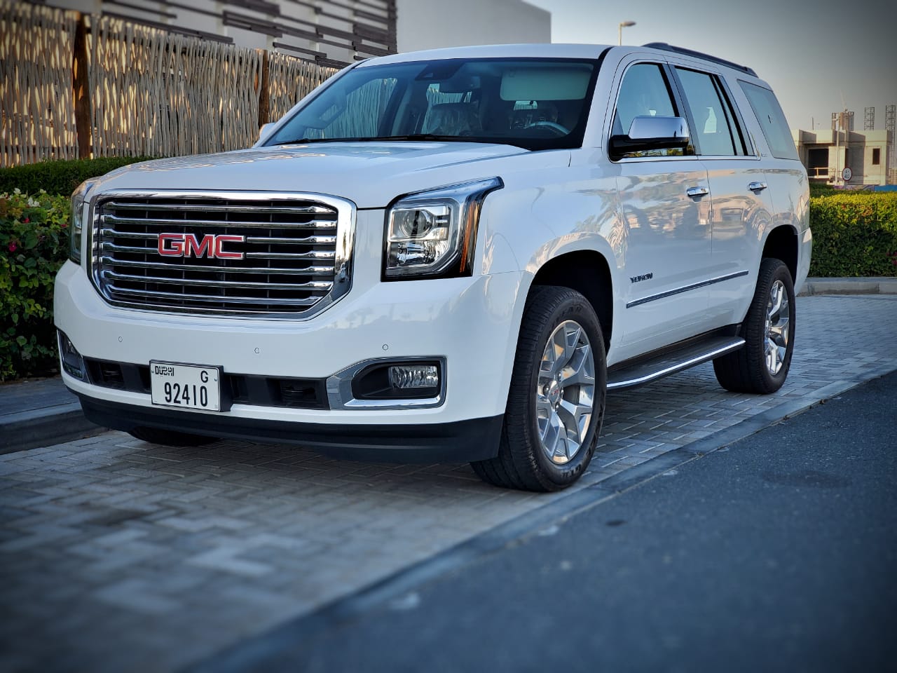 GMC Yukon WHITE 2020 rental dubai