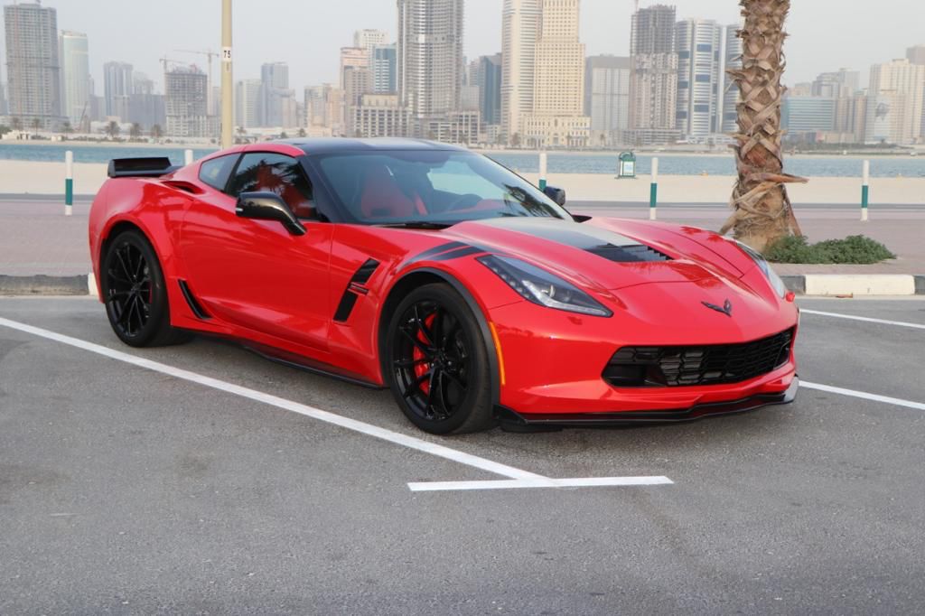 Chevrolet Corvette C7 RED 2019 rental dubai