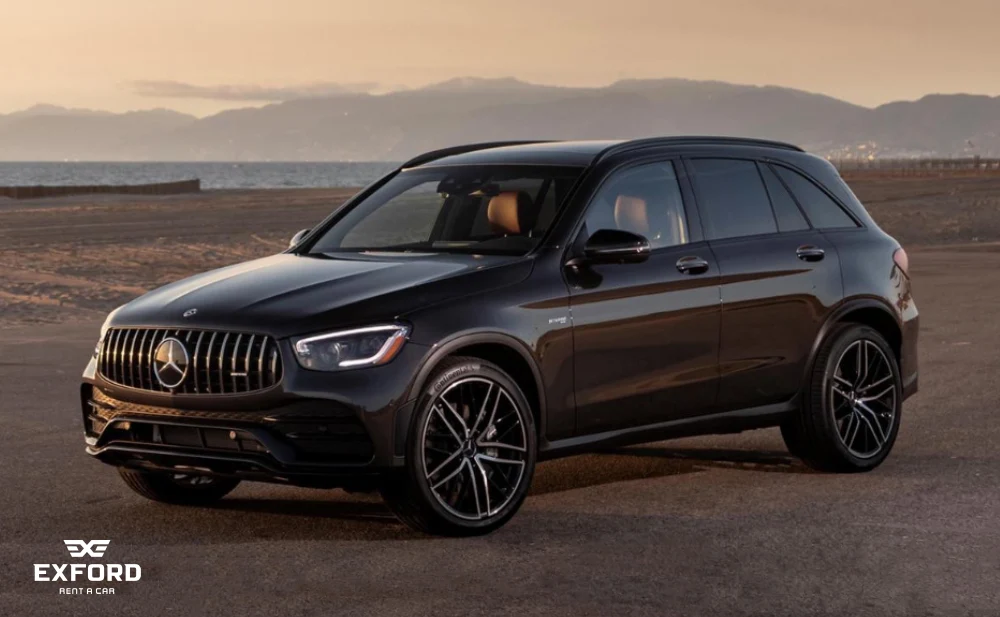 Mercedes GLC300 BLACK 2021 rental dubai