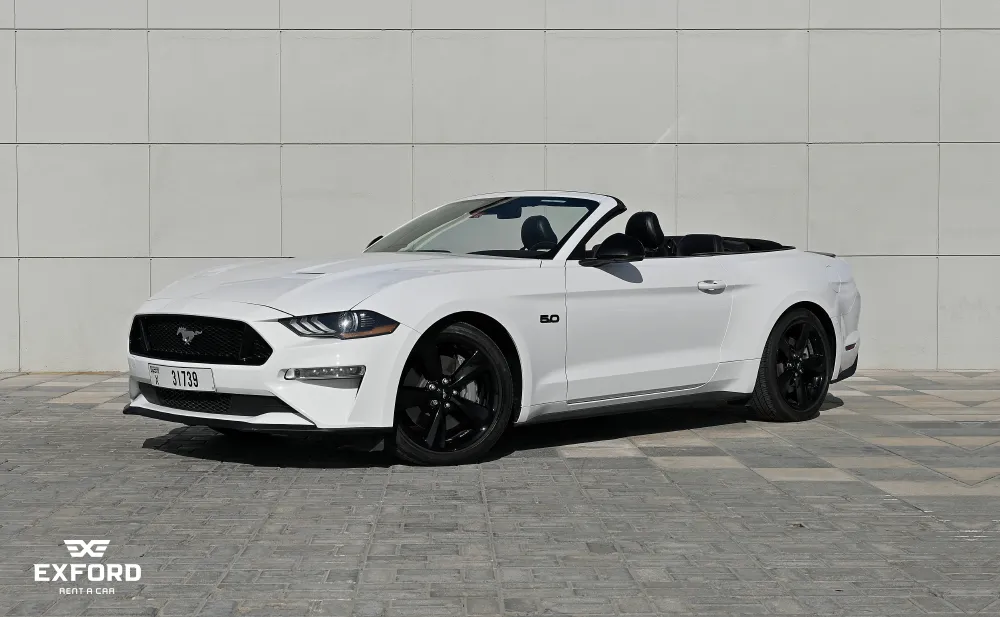 Ford Mustang GT V8 WHITE 2022 rental dubai