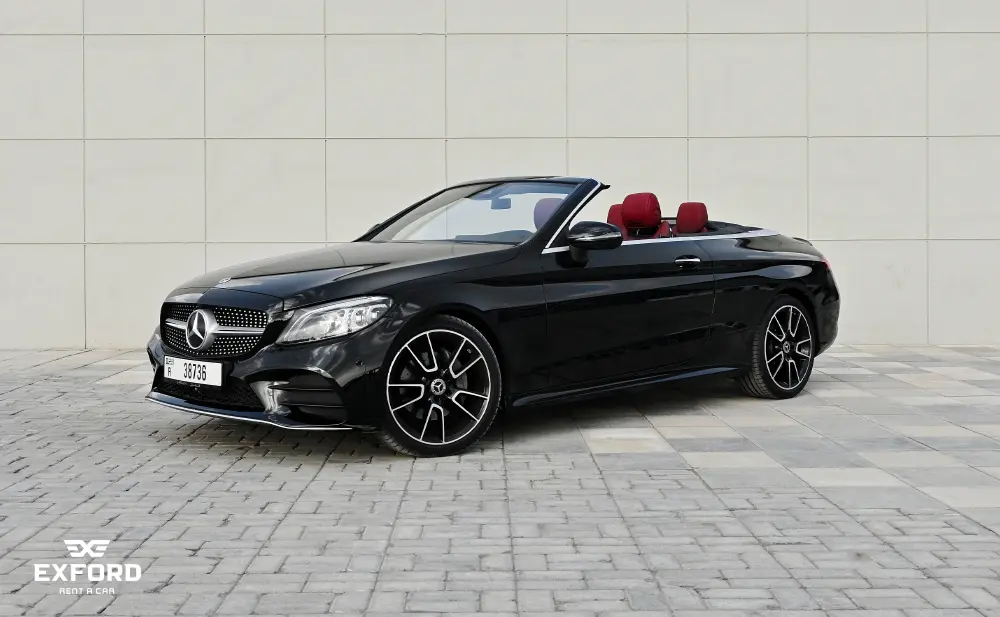 Mercedes Benz C200 BLACK 2023 rental dubai