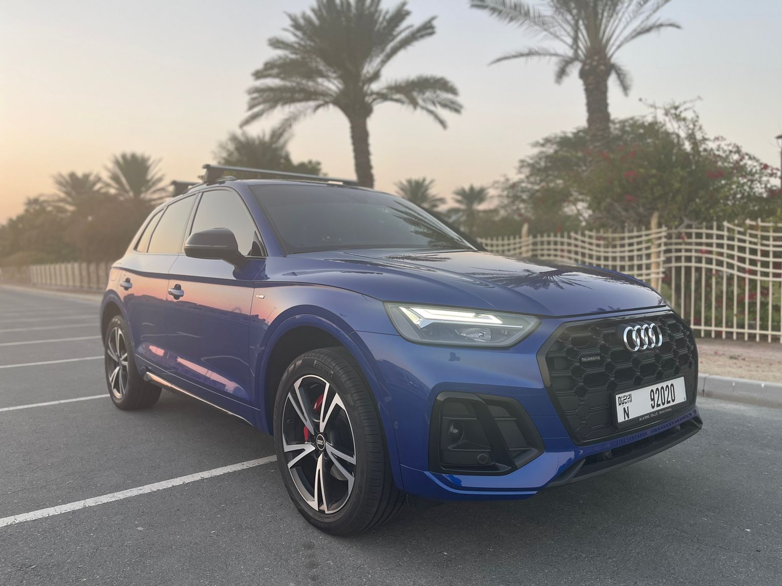 Audi Q5 BLUE 2022 rental dubai
