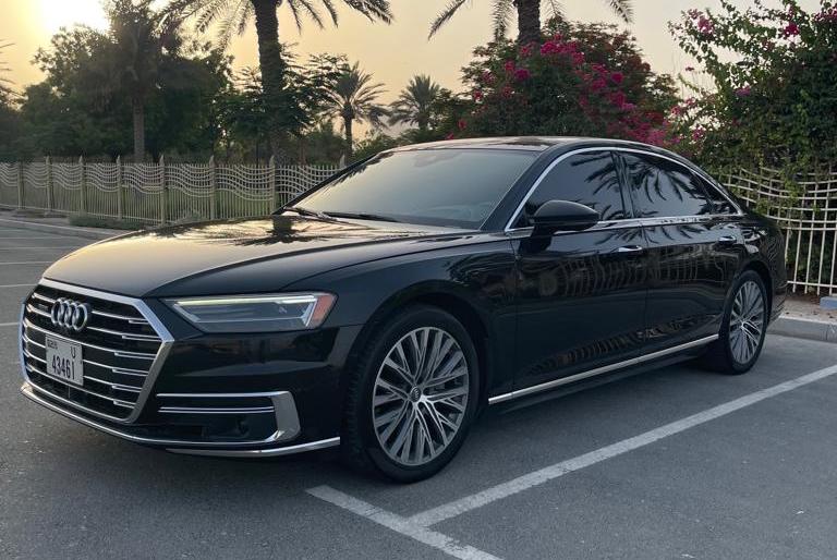 Audi A8 BLACK 2020 rental dubai