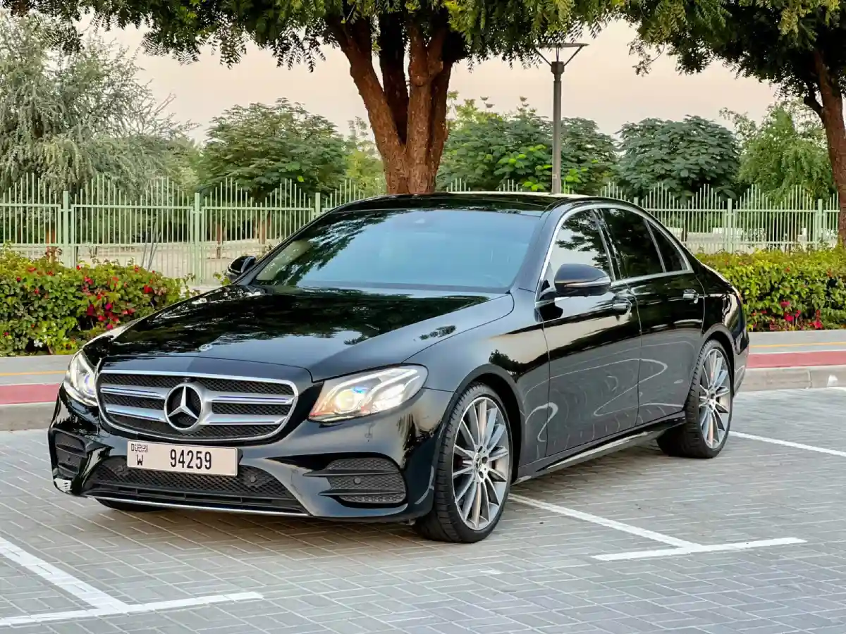 Mercedes Benz E350 BLACK 2020 rental dubai