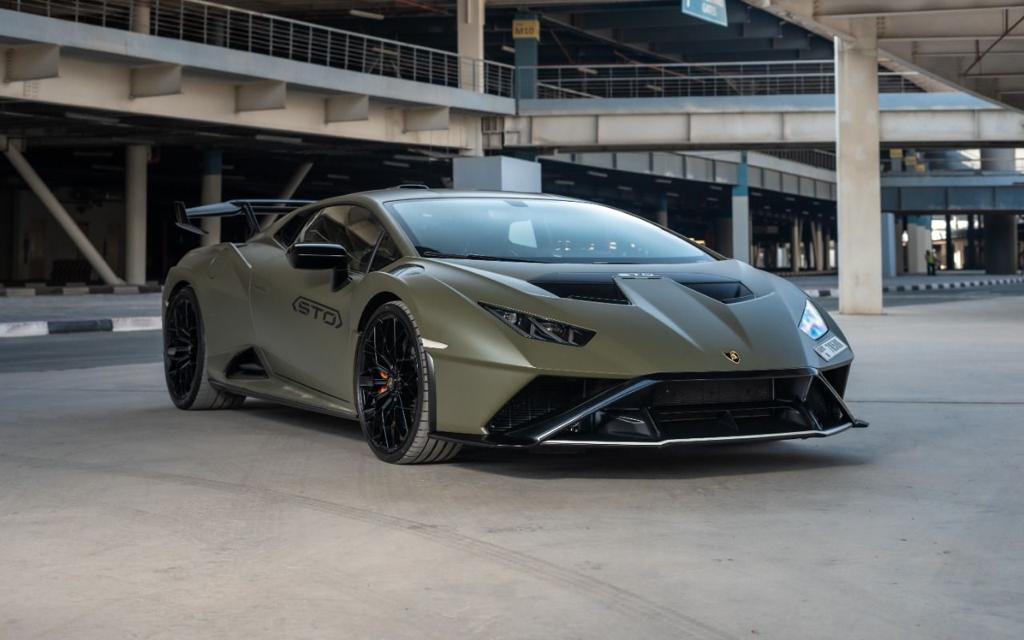  Lamborghini Huracán STO GREEN 2022 rental dubai