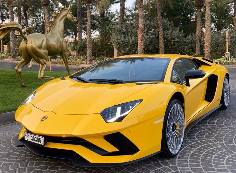 Lamborghini Aventador YELLOW 2022 rental dubai