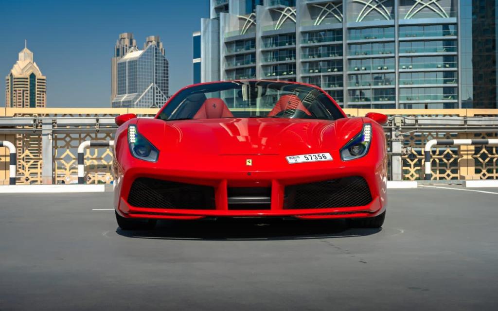 Ferrari 488 Spider BEIGE 2022 rental dubai