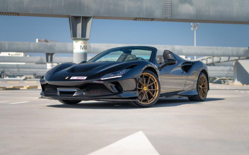 Ferrari F8 Spider BLACK 2022 rental dubai