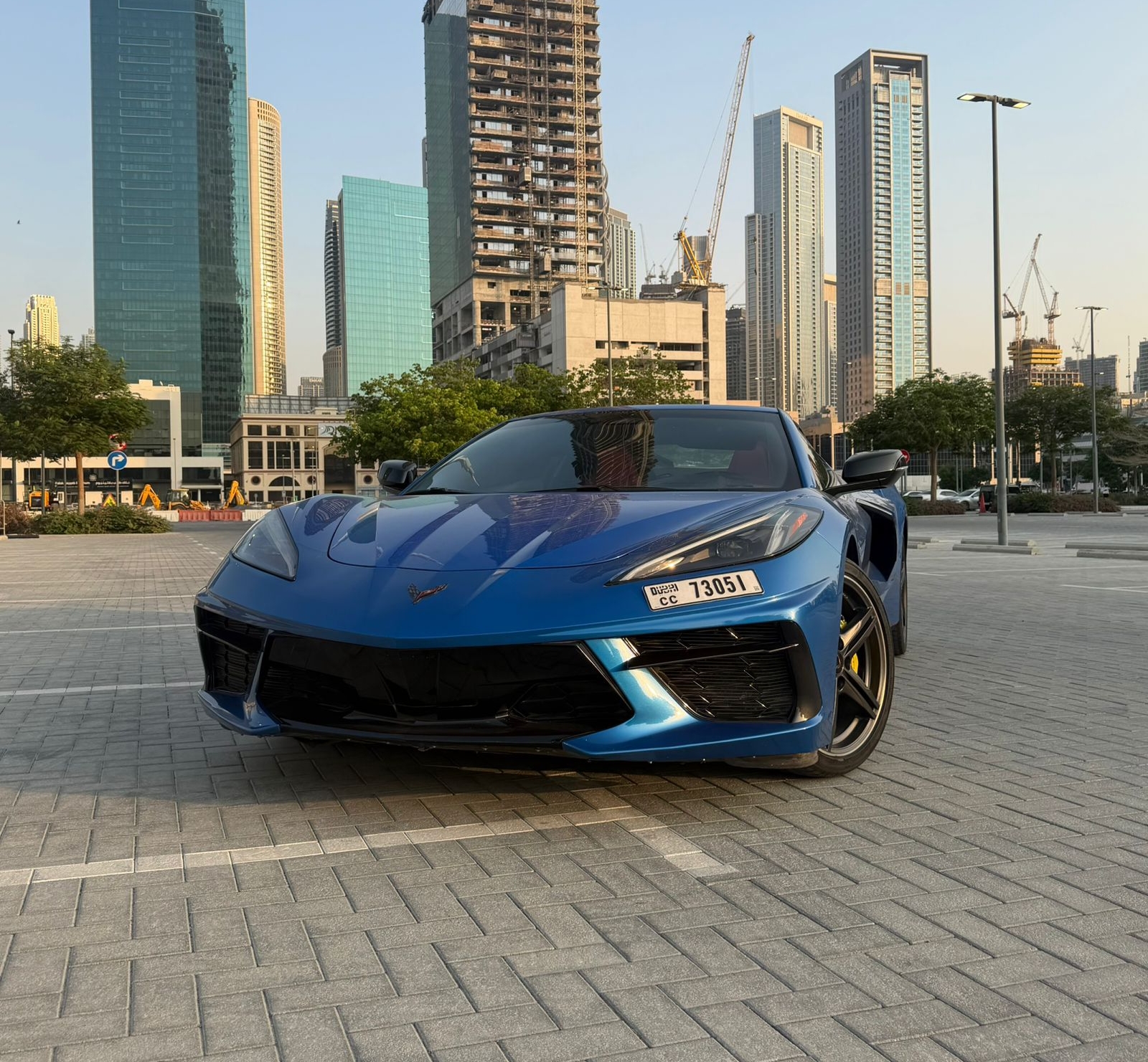 Chevrolet Corvette C8 Cabriolet Blue  2024 rental dubai