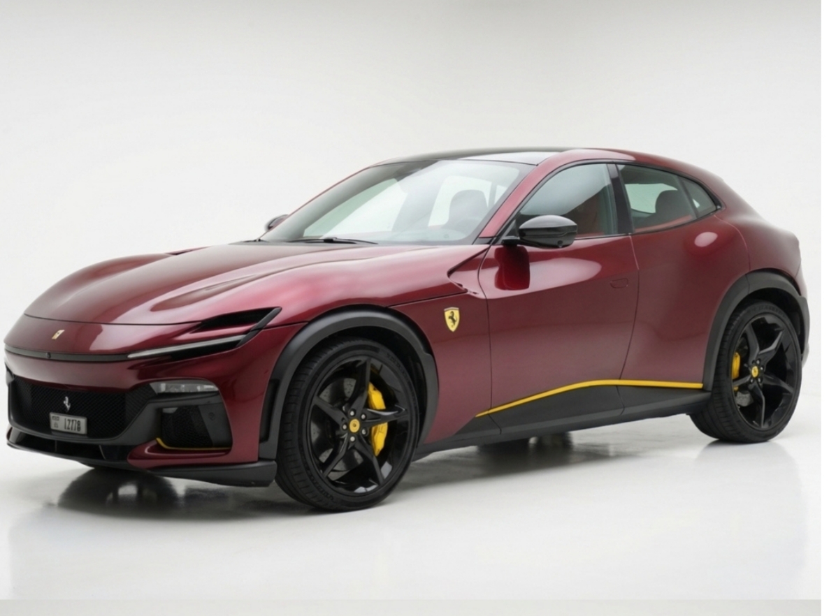 Ferrari Purosangue V12 Red  2025 rental dubai