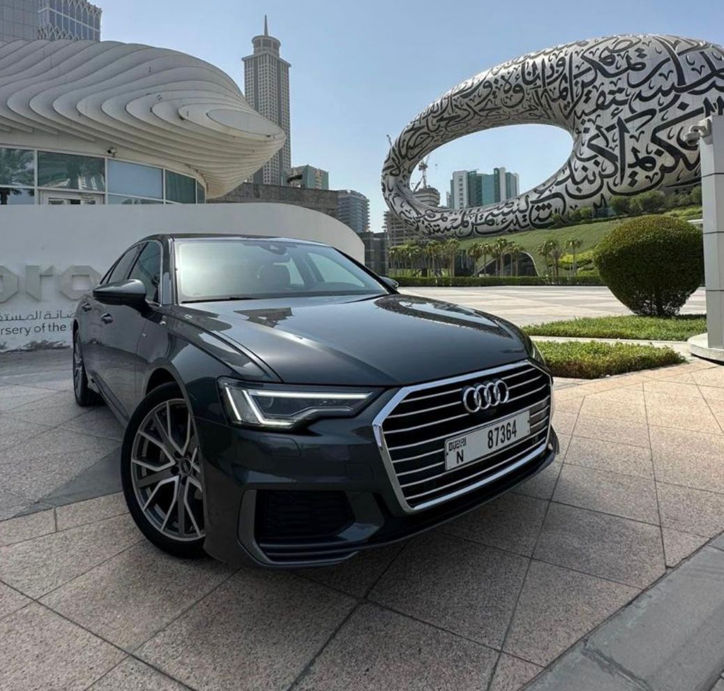 Audi A6 Gray Monthly Best Price  2023 rental dubai