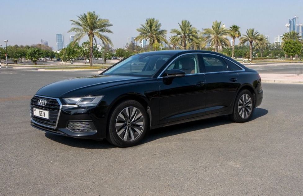 Audi A6 Black Monthly Best Rate  2023 rental dubai