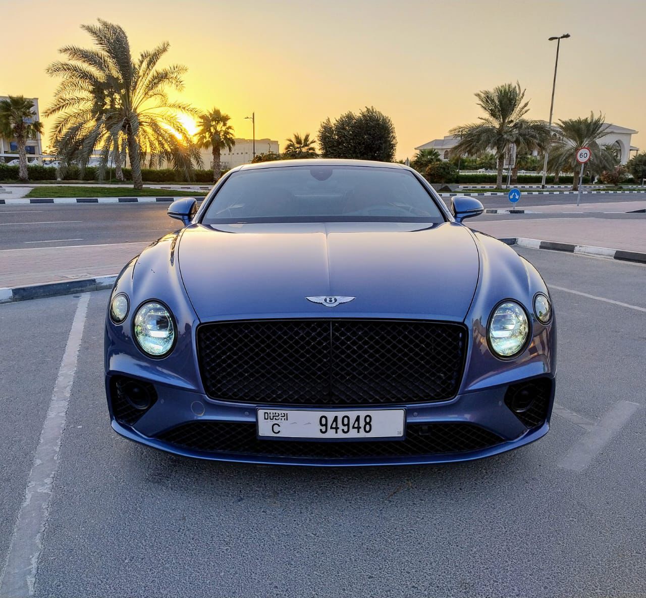Bentley Continental GT Coupe Blue Good Price  2023 rental dubai