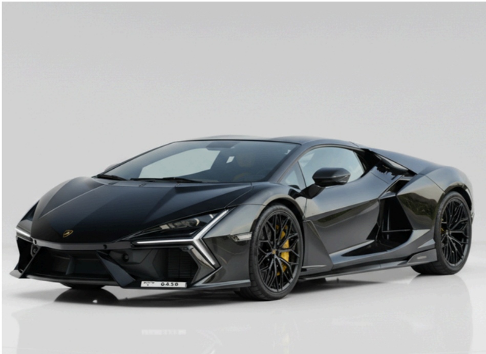 hire Lamborghini Revuelto V12 Black Best Price in dubai