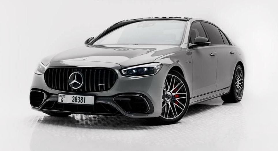 Mercedes Benz S63 Grey  2024 rental dubai
