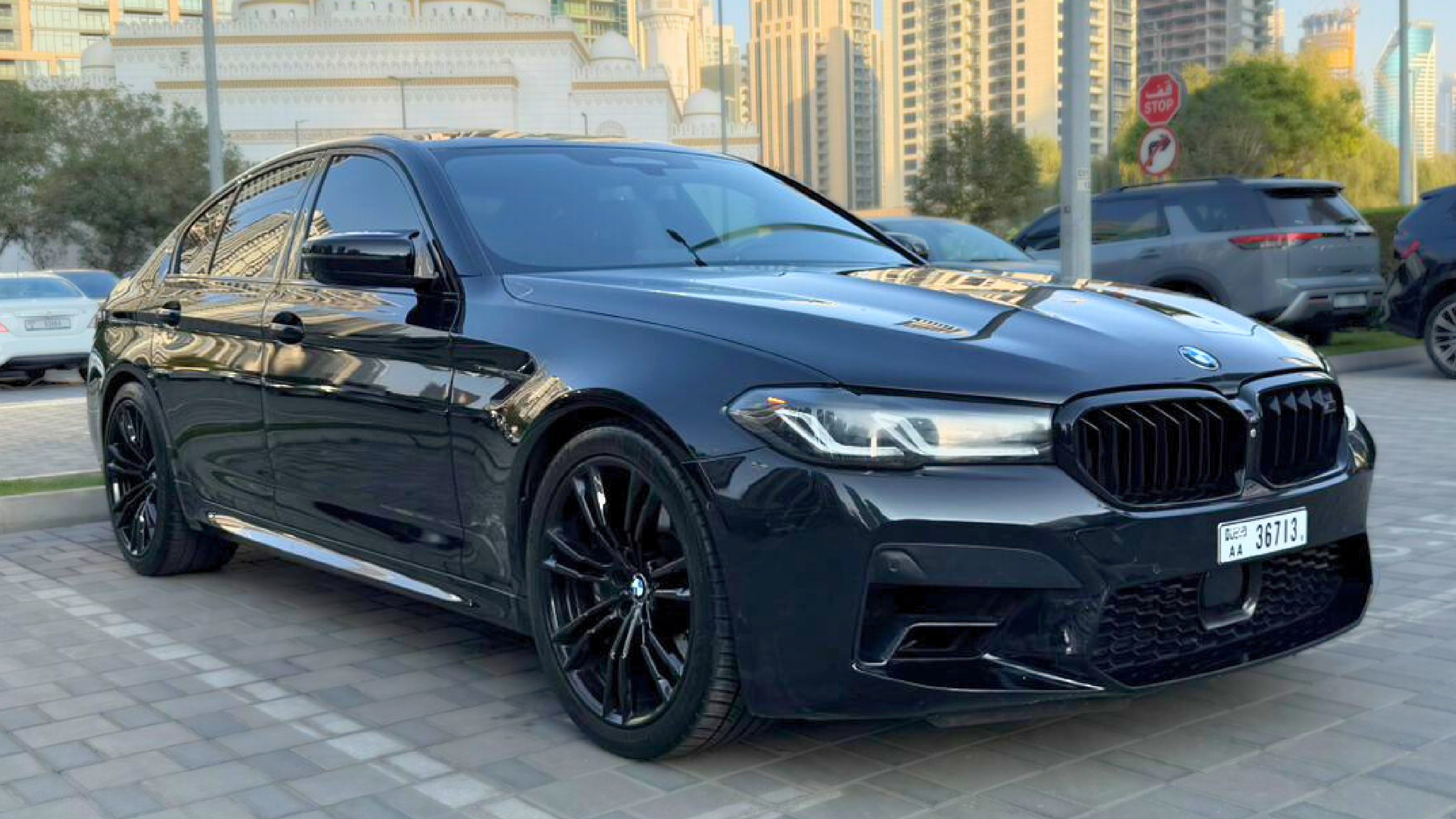 BMW M5 Competition Black Good Price  2022 rental dubai