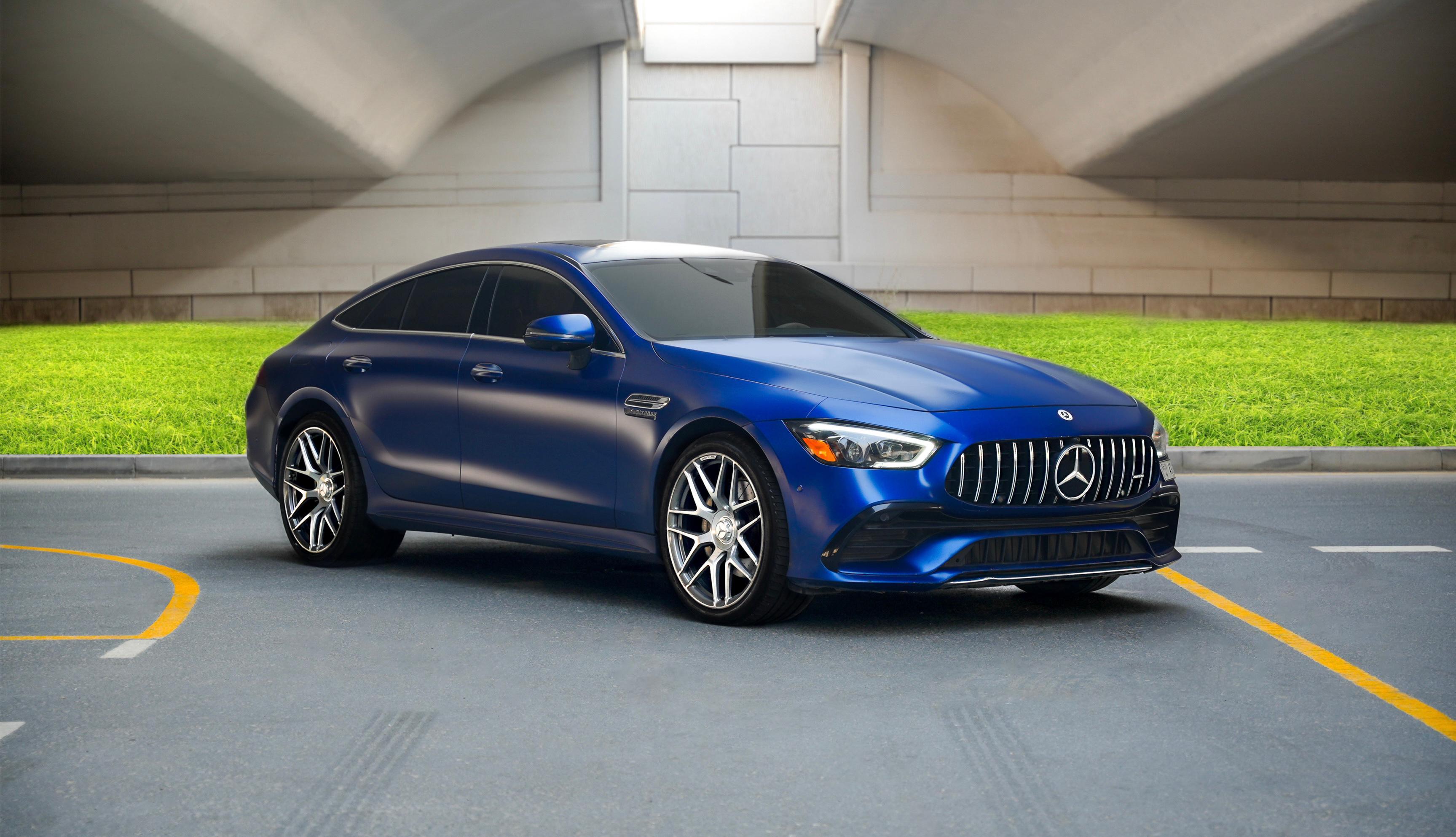 Mercedes Benz AMG GT 53 Full Options Blue  2020 rental dubai